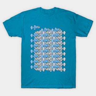 Escher style fish IV T-Shirt